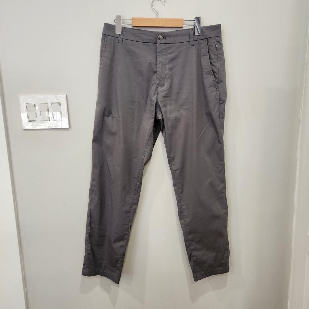 Birddogs Pants Stretch Tag 32x30 Fits 32x28 Gray Cotton Nylon Blend Mens Golf